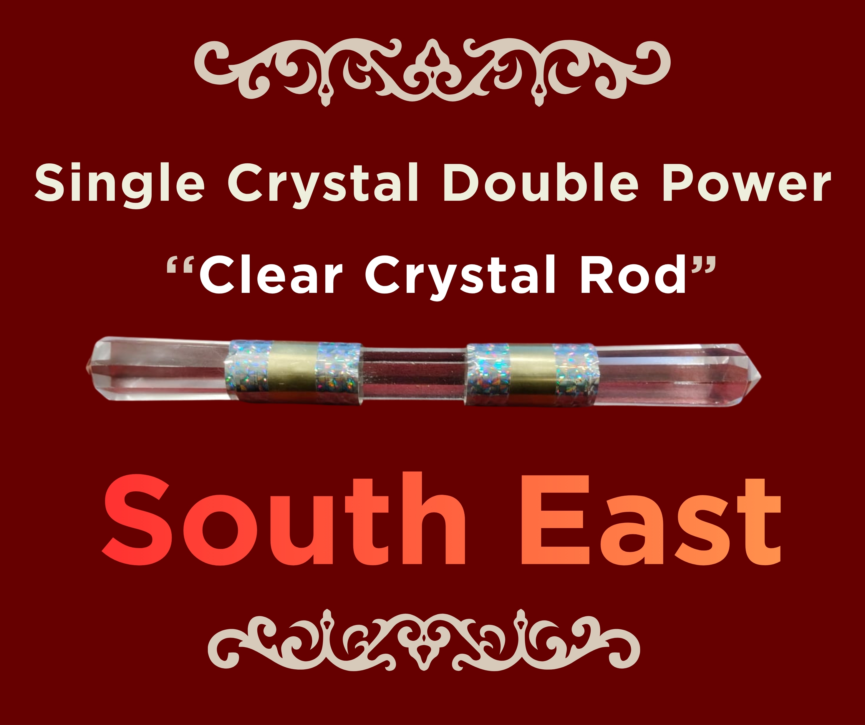 Single Crystal Double Power “Clear Crystal” Rod